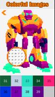 Robots Color by Number Super Heroes Pixel Art Free bài đăng