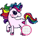 Unicorn Pony Color By Number - Unicorn Pixel Art-APK