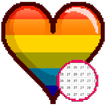 ”Valentine Color by Number Sandbox - Love Pixelart
