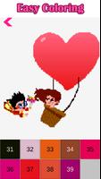 پوستر Valentine Color by Number Sandbox - Love Pixelart