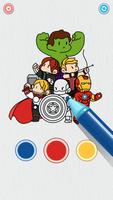 Coloring Paint: ASMR Superhero پوسٹر