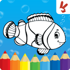 Animal Coloring Games for Kids آئیکن