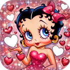 Betty Boop Vintage Coloring آئیکن