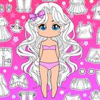 Chibi Doll Dress up & Coloring آئیکن