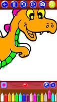 Dino Games Cartoon Coloring capture d'écran 2