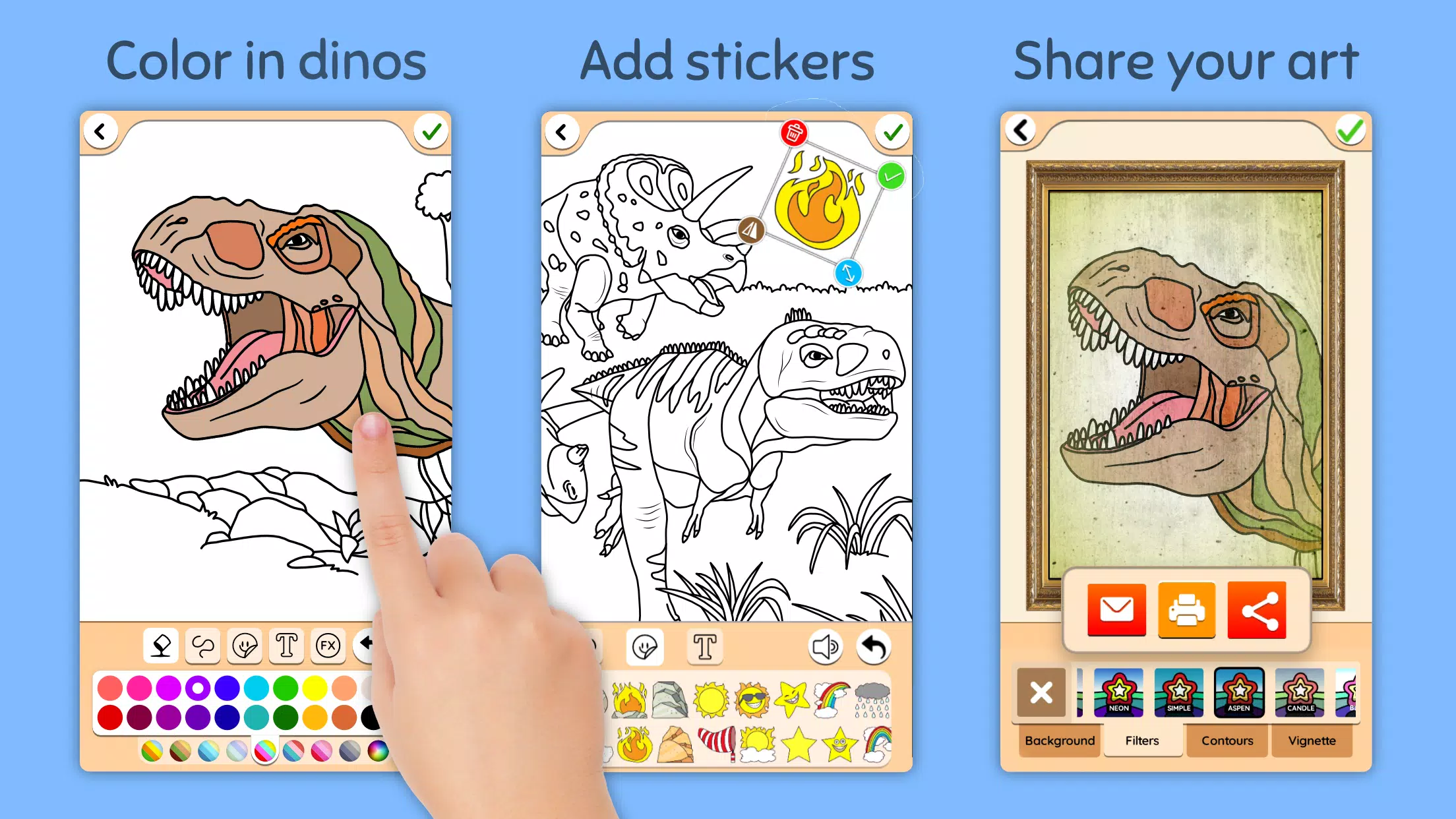 Download do APK de dinossauros para colorir para Android