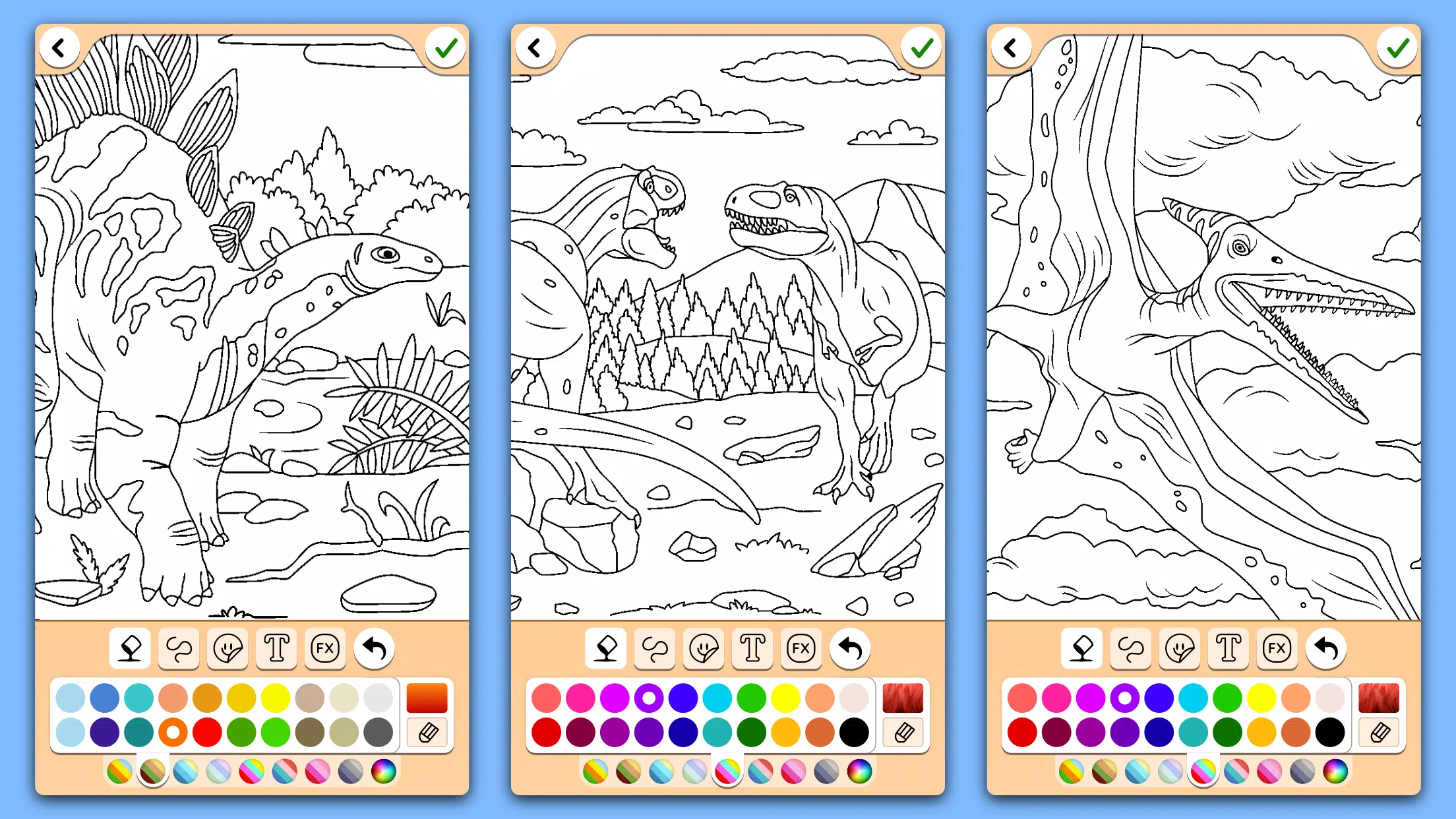 Download do APK de Dinossauros: Colorir - Jogo Grátis para