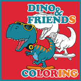 Cute Dino Coloring Book icône