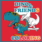 Cute Dino Coloring Book آئیکن