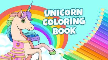 Unicorn Dress Up Coloring Book poster