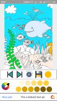 Cute Fish Coloring Book Affiche