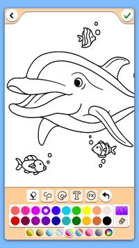Dolphins coloring pages screenshot 3