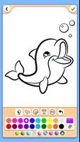 Dolphins coloring pages پوسٹر