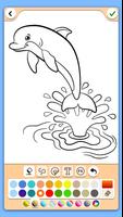 Dolphins coloring pages اسکرین شاٹ 1