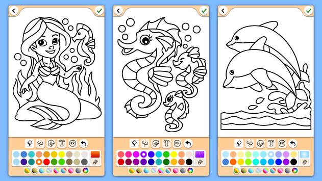 Dolphins coloring pages screenshot 23