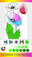 Flower Coloring Pages پوسٹر