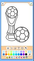 Livro de colorir de futebol imagem de tela 2