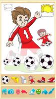 Libro para colorear de fútbol captura de pantalla 3
