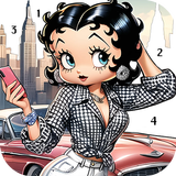 Retro Style Coloring Games أيقونة