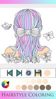 Hair Style Coloring book پوسٹر