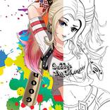 Harley Quinn Coloring Book For Adult