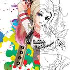 Icona Harley Quinn Coloring Book For Adult