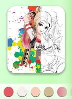 Poster Harley Quinn Coloring Book For Adult