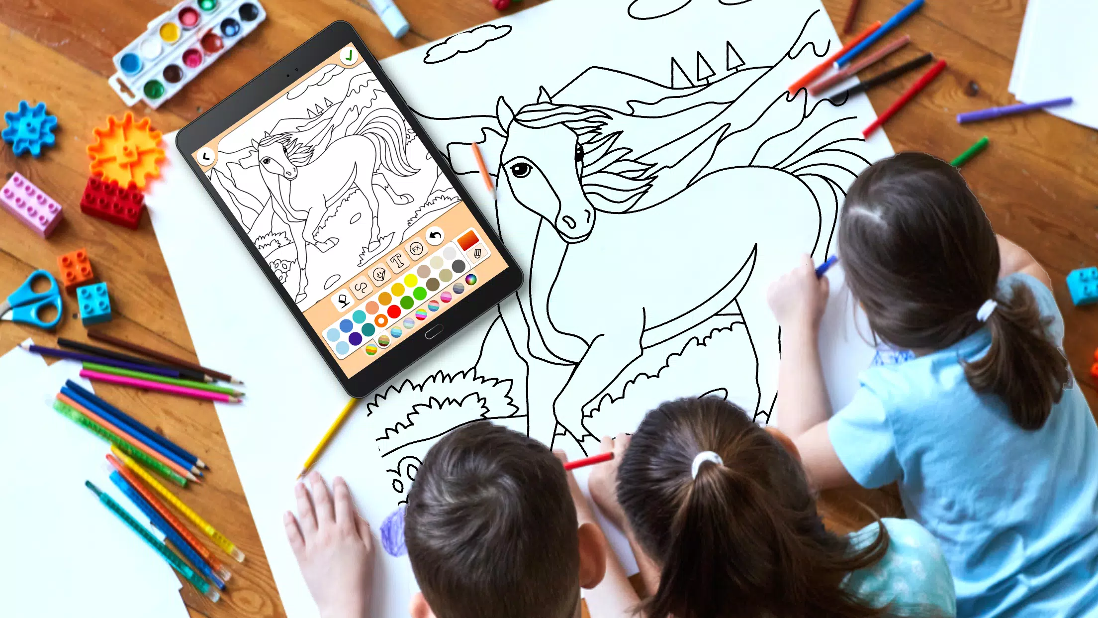 Download do APK de Cavalo livro de colorir para Android