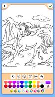 Cavalo livro de colorir Cartaz