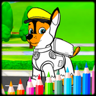 Pups Paw Ryder Coloring أيقونة