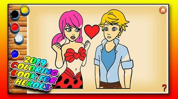 Coloring book lady miraculous bug 截图 1