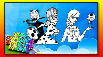 Coloring book lady miraculous bug Screenshot 2