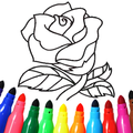 Valentines love coloring book