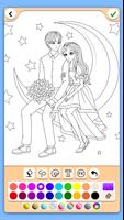 Valentines love coloring book پوسٹر