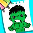 Superhero Glitter Coloring Boo icon