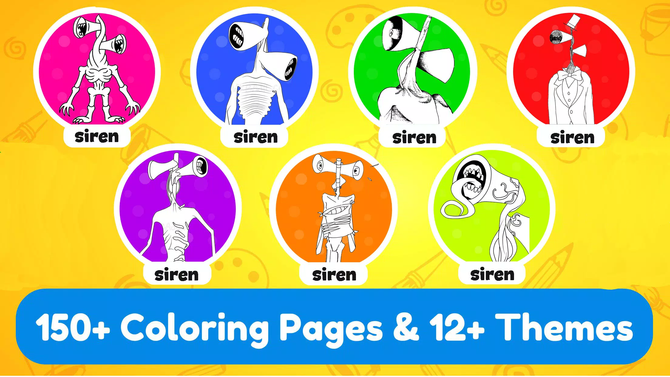 Siren Monster Horror Coloring APK for Android Download