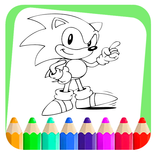 Soni Hedgehog Coloring book