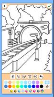 Train game: coloring book. screenshot 2