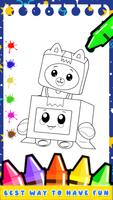 Lankybox - coloring Game Poster