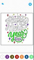 Happy New Year 2024 Color Book Affiche