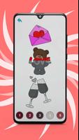 Valentine Love Pixel Art Color capture d'écran 2