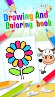 Drawing and Coloring Book Game Affiche