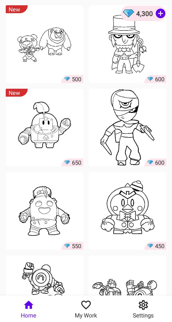 Coloring Pages For Brawl Bs 2021 For Android Apk Download - desenhos para colorir chibi brawl stars