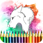 Animals Coloring Book for kids icône