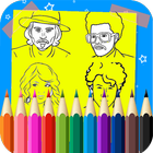 Celebrities Famous Coloring icon