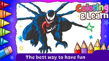 Superhero Venom coloring book 截圖 3