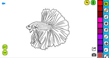 Betta Fish Coloring Pages poster