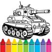 ”Military Tank Coloring Pages