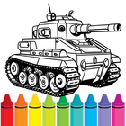 Military Tank Coloring Pages icône
