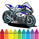 Ninja Motorbike Coloring Pages APK